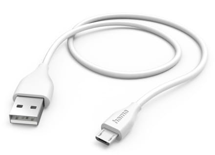 Hama Oplaadkabel USB-A - Micro-USB 1,5 M Wit