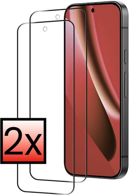 Screenprotector - 2 Stuks - Geschikt voor Google Pixel 10a - Full Cover - Beschermglas - Gehard Glas - Tempered Glass - Screen Protector