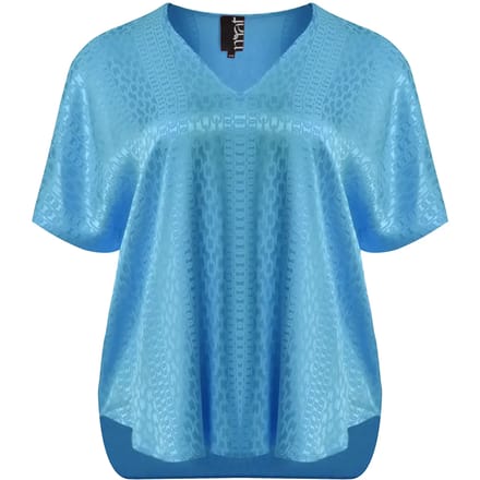 V-halsblouse in viscose dames Mat Fashion