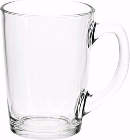 Theeglazen/bekers basic 8 stuks 320 ml - glazen theebekers