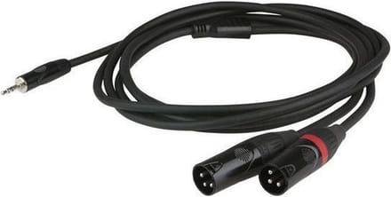 DAP FLX46150 - Stereo mini-jack - 2x XLR (m), 1.5 mtr.