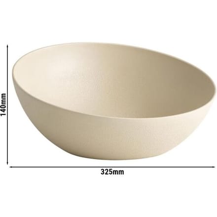 GGM Gastro (6 Stück) Schale - FROSTFIRE - Aluminium - 3 Liter - Ø 325mm - Beige
