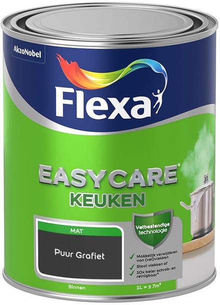 Flexa - Easycare Keuken - Puur Grafiet - Mengverf - 1 L