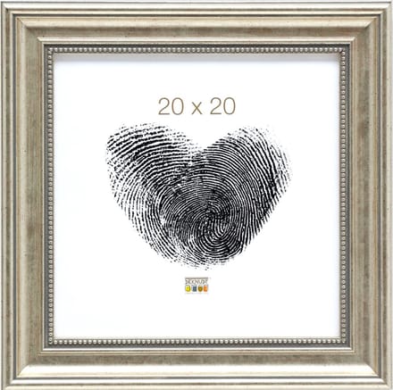 Deknudt Frames fotolijst S45HD1 - zilverkleur - parelbiesje - 20x20 cm