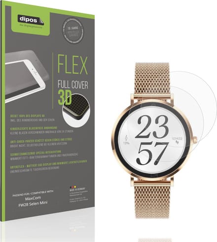 dipos FLEX – 2x Matte Screenprotector geschikt voor MaxCom FW28 Selen Mini | Volledige Schermbescherming | Case-Friendly