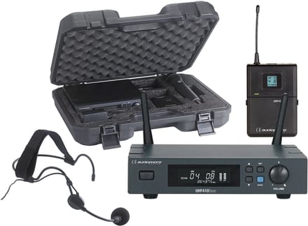 Audiophony PACK-UHF410-Head-F5 draadloos systeem headset 514-564 MHz + koffer