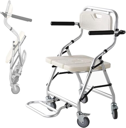 Douchekruk - Douchestoel - Veilig Douchen - Opklapbare Armleuningen - 120 kg - Aluminium