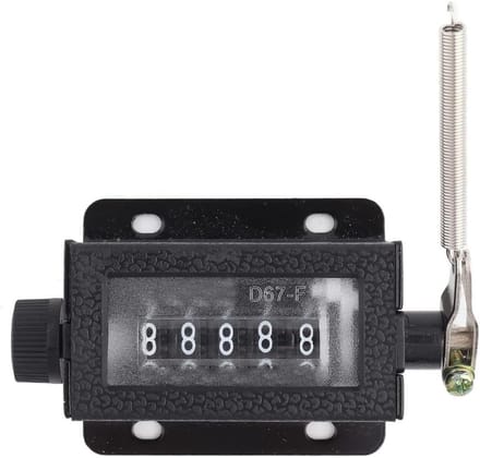 Handmatige Tally Teller 5 Cijfers Mechanische Teller - Resettable Nulstelbare Slagteller