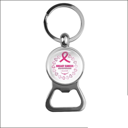 Bieropener Glas - Breast Cancer