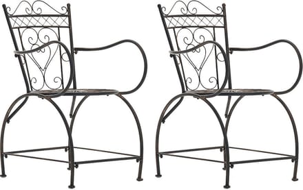 CLP Sheela Set van 2 Tuinstoelen bronzen