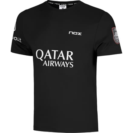 Nox Sponsors At10 T-shirt Met Korte Mouwen Zwart M Man
