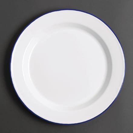 Olympia 6 stuks | Geemailleerd dinerbord 24,5cm