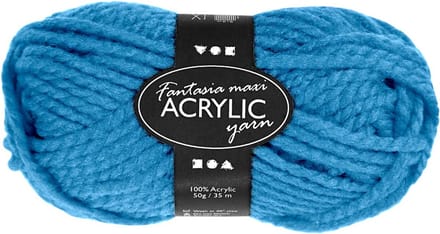 Fantasia Acrylgaren, L: 35 M, Maxi, turquoise, 50 gr/ 1 bol