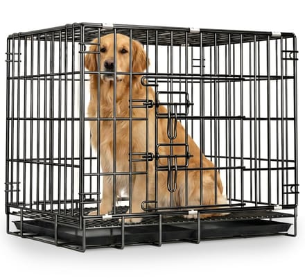 Pawsource Hondenbench - Maat L - Bench Voor Honden - 83 x 60,5 x 70 CM - Zwart