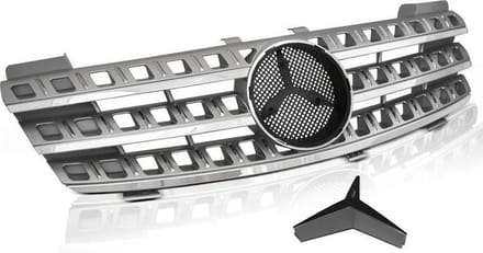 Grill MERCEDES W164 05-08 ZILVER CHROOM