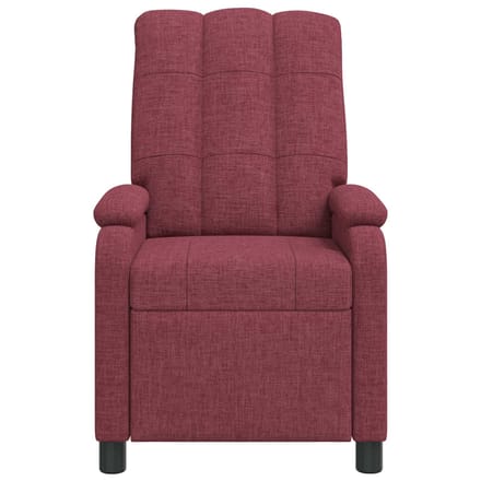vidaXL - Recliner - Wijnrood - Stof