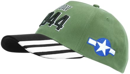 Fostex Garments - Baseball cap D-Day 1944 WWII 3D (kleur: Groen / maat: NVT)
