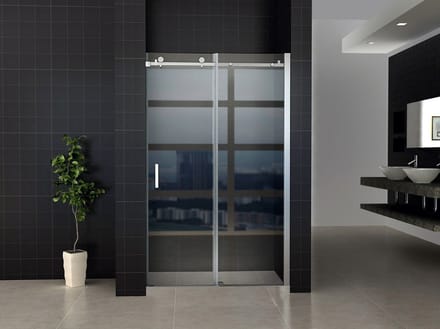 ALONI Douche Schuifdeur in Nis – 140x200 cm – 8 mm Veiligheidsglas – Chroom