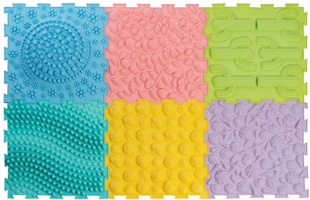 Stimove sensorische massage puzzelmatten set van 6 - speelmat.