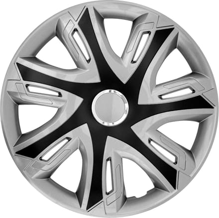 NRM - Supernova Wieldoppen 14 "| ABS kunststof - Zilver / Zwart