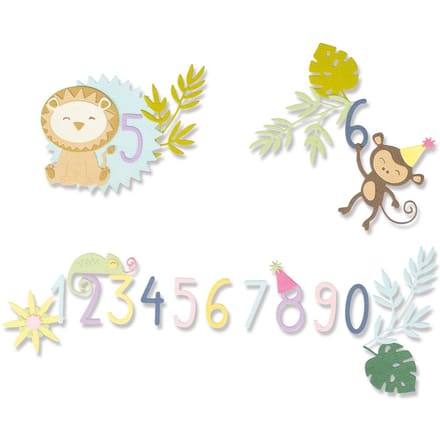 Sizzix Thinlits ponssjabloon "Jungle Fun"