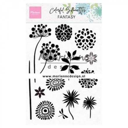 Stempel - Claer stamp - Marianne Design - colorful silhouette fantasy