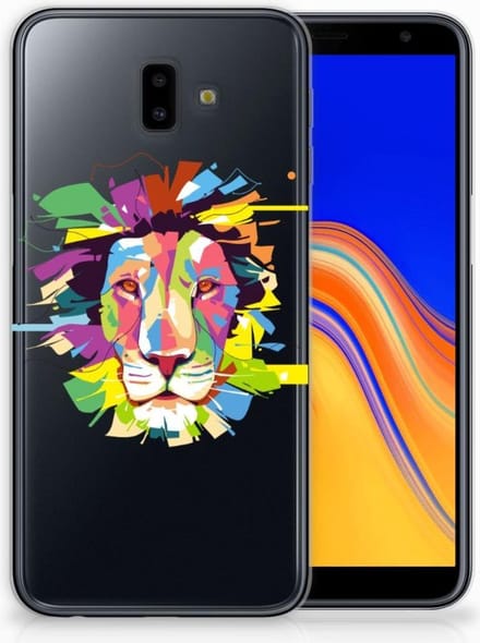 Samsung Galaxy J6 Plus (2018) Telefoonhoesje met Naam Lion Color