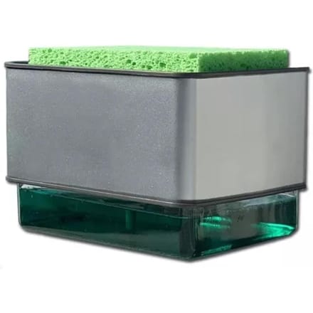 Afwasmiddel Dispenser ABS PS 300ML Druktype Automatische Vloeistofuitlaatdoos voor Doek Afwas gray