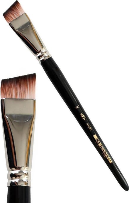 PartyXplosion Angular Brush - Kortharig 3/4 - 41295 -  - Schminkpenseel