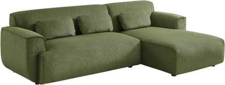 sweeek - Hoekbank, 2 tot 3 zits, corduroy - wallas