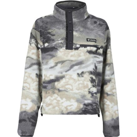 Columbia  Fleece Jack HELVETIA II PRINTED CROPPED HALF SNAP FLEECE