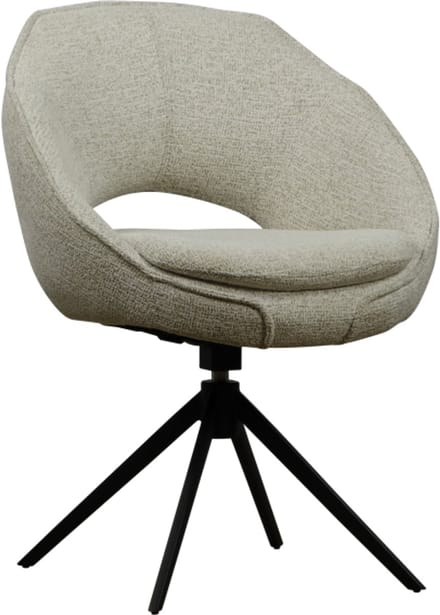 Eetkamerstoel Skye draaibaar - stof pressent Beige