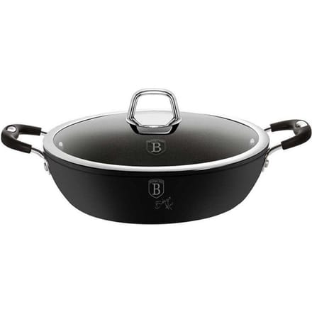 Berlinger Haus - 6125 - Ondiepe braadpan - 28cm - zwart - professioneel
