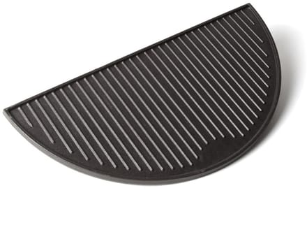 Gietijzeren grillplaat half rond - Medium - 38 cm - preseasoned