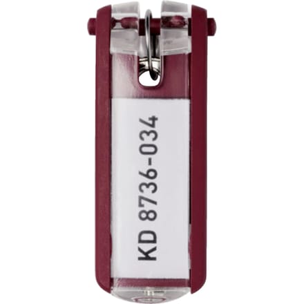 Sleutellabel Durable 1957 met ring rood