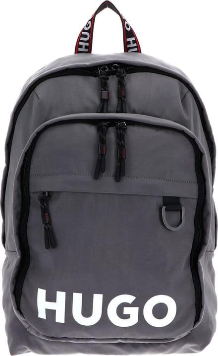 HUGO Laptop rugzak Rugzak met laptopvak Quentyn Backpack Grey Grijs