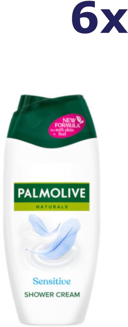 Palmolive Naturals - Douchecreme - Sensitive - 6 x 250ml - Voordeelverpakking