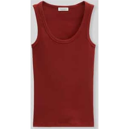 regular fit top van katoenmix