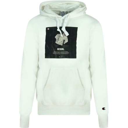 Champion Heren Icon Logo Hoodie (Wit)
