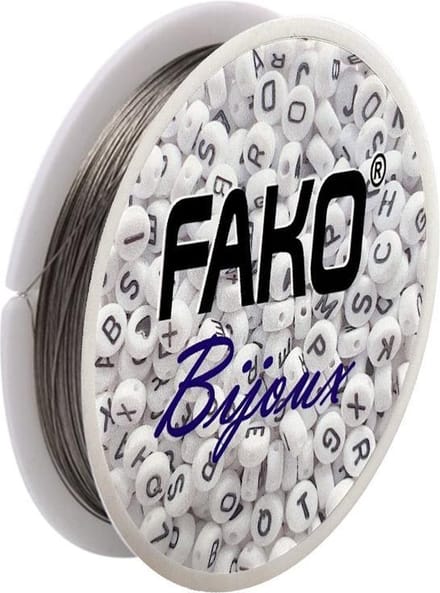 Fako Bijoux® - Staaldraad Op Rol - Nylon Gecoat - Sieraden Maken - 0.45mm - 40 Meter
