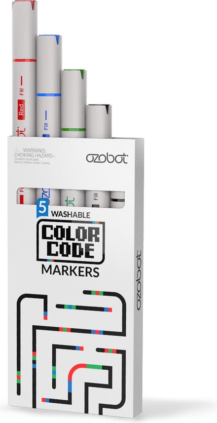 Ozobot - Kleurcode - Uitwisbare stiften - 5 stuks