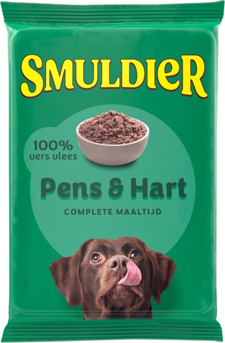 Smuldier Pens&Hart 400g | 24 st. | compleet | diepvries hondenvoer | vers vlees
