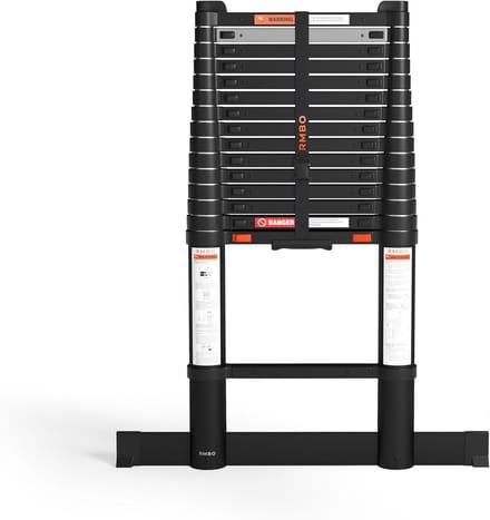 Telescoopladder - Uitschuifbare ladder - Klussen op hoogte - Soft closing systeem - 4.70 meter - Aluminium