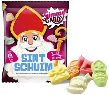 Sinterklaas schuimpjes - 200 gram - Sint schuim - uitdeelzakjes