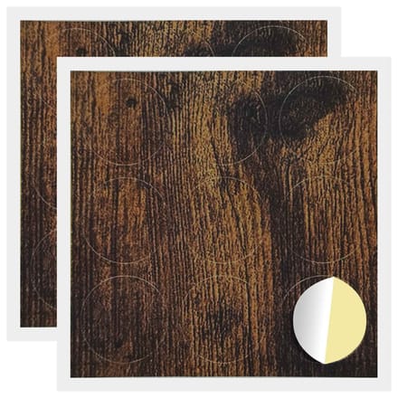vidaXL - Zelfklevende - schroefcover - 2 - st - Gerookt - eiken - Ø - 20 - x - 0,5 - mm