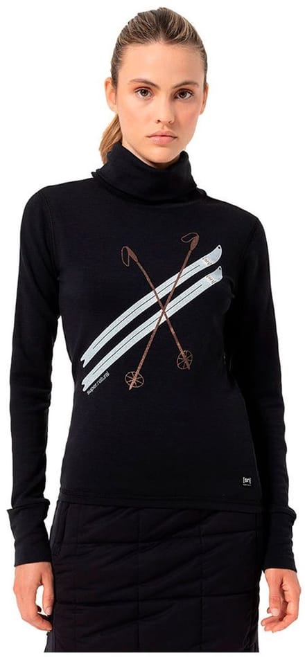 Super.natural Kryssede Ski Sweatshirt Zwart XL Vrouw