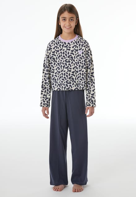 Lange pyjama met dierenprint in marshmallow - Nightwear 152