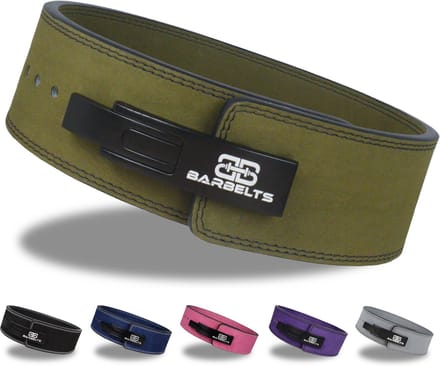 Barbelts Lever belt groen - powerlift riem - S
