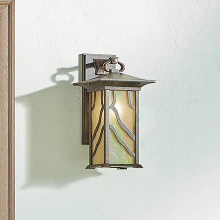 Kichler LED Wand Buitenlamp Morris | 1X E27 Max 60W | IP44 | Dimbaar | Distressed Copper