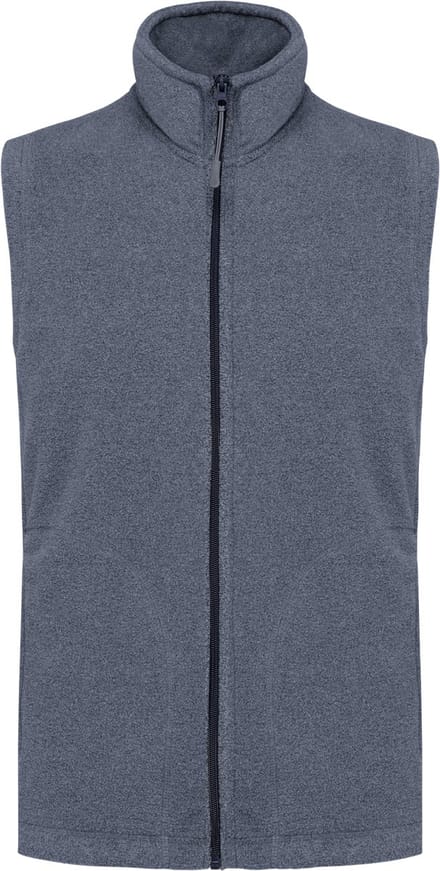 Kariban Bodywarmer van microfleece heren K913 - French Navy Heather - 5XL